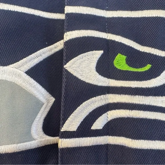NWOT Seattle Seahawks G-111 Embroidered Logo Bomber Varsity Jacket - Picture 4 of 16
